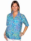Artisan Outfitters Women's Hibiscus Batik Shirt