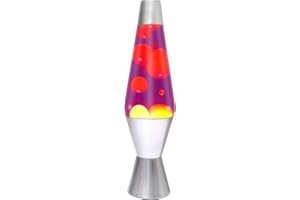 HURODEN Liquid Motion Lamps for Adults, 14-Inch Original Lava Lamp Bedroom Night Light with Orange Wax in Purple Liquid Cool Motion Lamp Home Office Decoration Lighting Birthday Christmas Gifts