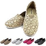 Cammie Women's Canvas Slip On Fashion Shoe Flats Espadrilles