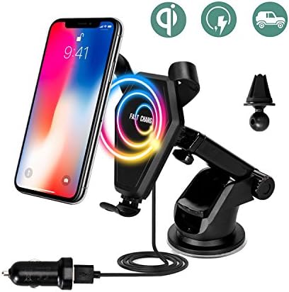 Fast Wireless Car Charger,Car Mount Gravity Linkage Air Vent Charging for Samsung Galaxy Note 8/5,S8 Plus,S7,S6 Edge+,IPhone 8/8 Plus, iPhone X Accessories Compatible All Qi-Enabled Devices By Zeekoo