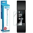 Fitbit Charge 2 Screen Protector [2-Pack], ILLUMI AquaShield Full Coverage Screen Protector for Fitbit Charge 2 HD Clear Anti-Bubble Film