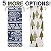 Straw case, chopsticks, utensil and flatware travel case, utensil and cutlery carrying bag, straw pouch and straw carrying case, Steelish (Large, Elephants+Trees)