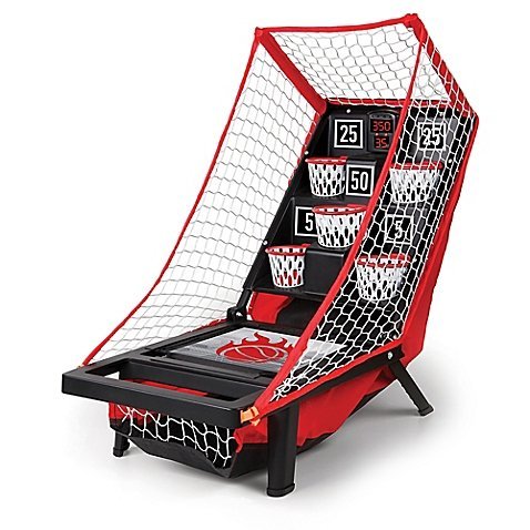 Sharper Image Fun Classic Lightweight Launch Pad Portable Tabletop Basketball Game, 10.5