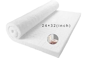CEDOLIO 32" x24" x1" (Thick) Ceramic Fiber Blanket Fireproof Insulation Baffle Rated to 2400F, High-Temperature Resistance for Oven Stoves, Kilns, Forges