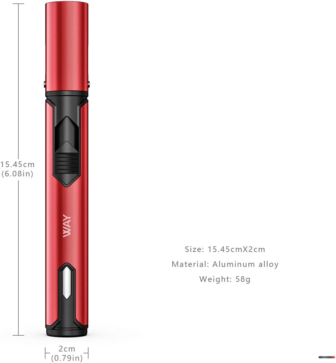 VVAY Jet Flame Torch Fire Ignition lighter Gas Butane Refillable,Long Reach Lighter for Candle BBQ Stove, Kitchen Cooker - Image 5
