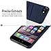 Cobble Pro Premium Leather Case Compatible with iPhone SE 2020/8 / 7, [Handcrafted] Leather Textured Back Cover with Card Slot Holder Compatible with iPhone SE 2020 SE2 / 8/7 Dark Blue