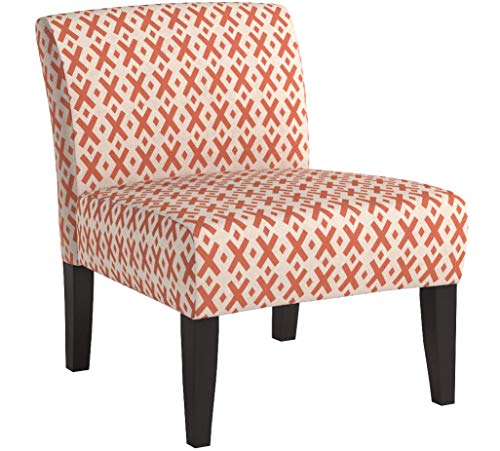 Carver 1006-01-F13 Avington Slipper Chair, One Size, Orange and Cream