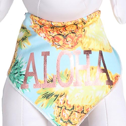 Tail Trends Dog Bandanas Hawaiian Vacation Aloha Bandanas fits Most Medium to Large Sized Dogs