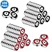EAONE 100 Pieces 608 Hybrid Ball Bearings for Tri-Spinner Fidget Spinner Toy, Double Shielded