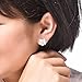 WKShop 1Pair 925 Sterling Silver Plum Flower Crystal Ear Stud Earrings Women Girl Gift