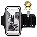 6 Plus Armband,iPhone 6 Plus Armband - Emixc Water Resistant Key Holder for iPhone 6S Plus (5.5 Inch) Galaxy S7/S6/S5/Note 4 Bundle Screen Protector Running Exercise - Black