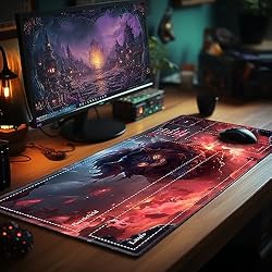 EDGFRTOIO Playmat with Zones for MTG Card Game