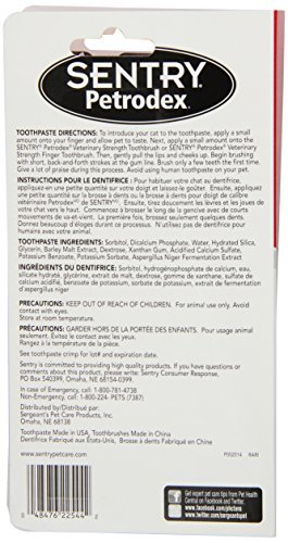 Sentry Petrodex Dental Kit for Cats, Malt Toothpaste, 2.5 oz
