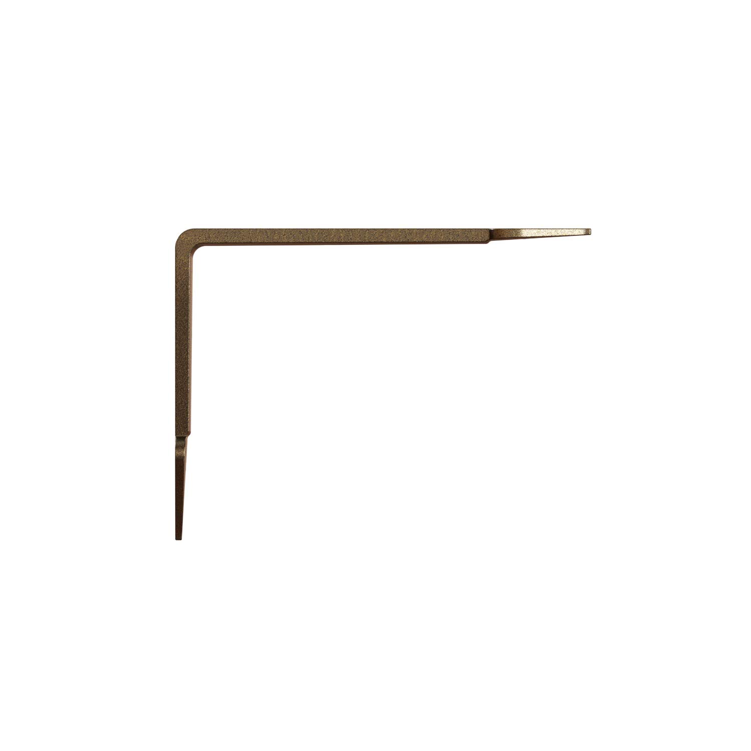 Knape & Vogt Shelf-Made Heartland Steel 8 in. L x 1.50 in. W x 6 in. H Bronze, 50 lbs, Decorative Shelf Bracket