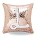 Livedeal Reversible Sequins Mermaid Pillow Cases 4040cm Bronze and White