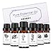 Aromatherapy Essential Oils 10ML 6 Pack Nature Lavender Tea Tree Lemon Sweet Orange Peppermint Rosemary for Diffuser Humidifier Massage
