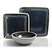 Gibson Elite Namastay 12 Piece Dinnerware Set, Blue