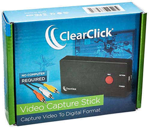 ClearClick-Video-Capture-Stick-USB-Video-Grabber-Device-To-Record-From-VCR-VHS-Tapes-Hi8-Camcorder-DVD-More