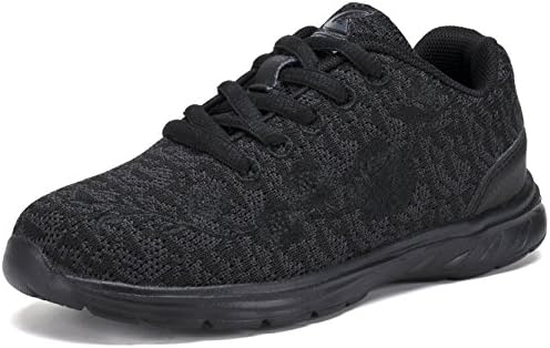 G GEERS OS002 Kids Running Sneakers Little Girl's Fashion Sport Shoes All Black-1