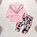 Lovely Baby Girls Outfit Winter Floral Hoodie with Pocket Flower Long Pants Set Leggings 2pcs (0-3M, Floral)