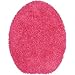 Mainstays Basic Bath Toilet Seat Cover, Solid (Bright Pink)