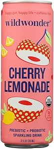 Wild Wonder Organic Cherry Lemonade Sparkling Probiotic Drink, 12 FZ