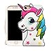 Joyleop Stars Unicorn Case for iPhone 5 5C 5G 5S,iPhone SE Cover,Cute Kids Girls Cartoon 3D Soft Silicone Shell,Fun Animal Kawaii Character Fashion Unique Rubber Shockproof Protector for iPhone5s 5g