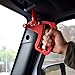 ICARS Red Front Aluminum Grab Handles for 2007-2018 JK JKU Jeep Wrangler Rubicon Sahara Sport Unlimited Accessories (Pair)