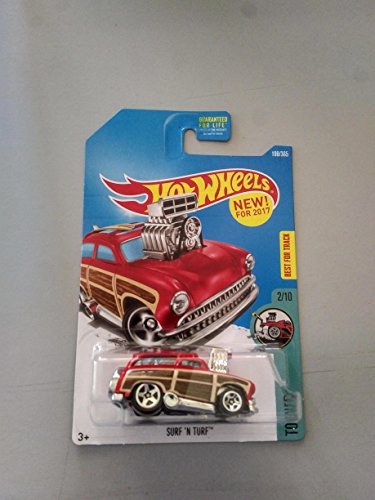 Hot Wheels 2017 Tooned Surf N Turf 198/365, Red and Brown
