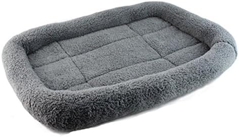 Ruibaolai Pets Padded Pets Bolster Breathable Dogs Cats Pets Cushion Beds Mats (S(4027/cm), Gray)