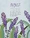 Illustrated Flower Page-A-Month Desk Easel Calendar 2017
