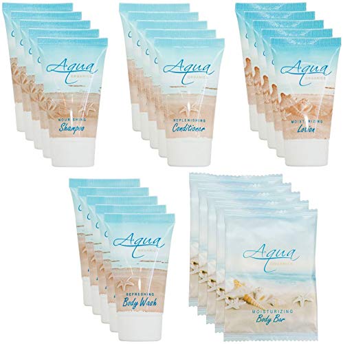 Aqua Organics | 1-Shoppe All-In-Kit | Hotel Size Amenities Set | Hotel/AirBnB/VRBO/Vacation Rental S - //medicalbooks.filipinodoctors.org