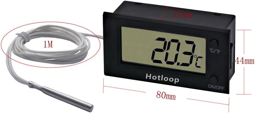 Hotloop Oven Thermometer Resistant 300°C, Digital Kitchen Barbecue Thermometer Temperature Probe Oven Proof for Baking Pizza - Image 4