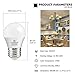 hansang E26 Appliance Light Bulb, 2700K Warm White, 60 Watt Equivalent Small Light Bulb, E26 LED Bulb for Ceiling Fan, A15 Light Bulb, 600lm 120V, CRI85+, Eye Protection, 120V, Non-Dimmable 6 Pack