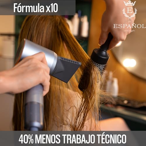 El Español con Stylo – Kit Alaciado Permanente Extra Fuerte + Shampoo Carbón Activado – Alisa Cabello Grueso, Rizado o Esponjado – Acabado Lacio Duradero y Brillo Intenso – Ideal para zonas con Humedad y Calor – 1 Litro