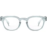 IZIPIZI READING #C Reading Glasses for Women and Men – Square Glasses with Anti-Scratch Lenses, Lightweight Fashion Frame (Frozen Blue, 2.5, x)
