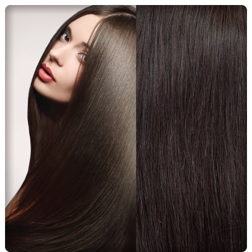 GoGoDiva Clip in Hair Extensions 100% Human Remy Hair 4 Dark Brown colour
