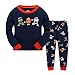 Tkala Boys Pajamas Children Clothes Set Dinosaur 100% Cotton Little Kids Pjs Sleepwear (3T, Black1)