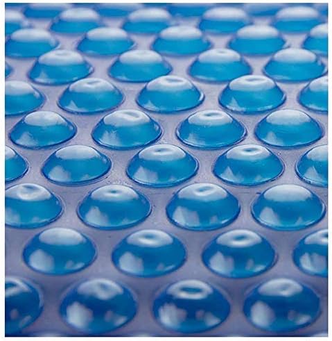 findmall Solar Pool Cover Heat Retaining Blanket Round, Oval Rectangle Swimming Pool Solar Blanket Cover Rainproof Dust Cover PE Blue 12mil