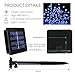 Solarmks Solar String Lights 72ft 200 LED Fairy Christmas Lights,Ambiance Lighting for Outdoor, Patio, Lawn, Landscape, Garden, Home, Wedding (Blue)