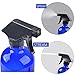 2 Pack 16 oz Blue Glass Spray Bottles with Black Trigger Sprayer.Refillable Glass Bottles for Essential Oils,Cleaning Products,Aromatherapy,Organic Beauty Products.Stream and Spray Settings Available