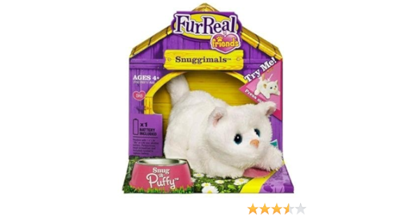 furreal white cat