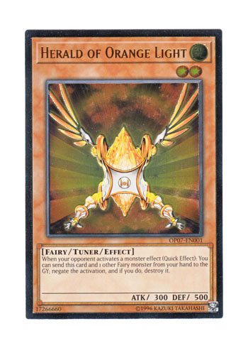 YU-GI-OH! English Version OP07-EN001 Herald of Orange Light Sacred Proverbs (Ultimate Rare)