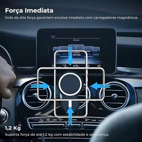 Capa para Samsung [Galaxy S25 FE] Capinha Slim Premium com [Proteção de Câmera] Magnetica Clear Case Transparente [Anti-Amarelamento], Compatível com MagSafe e Anti Impacto (6.7 Pol)