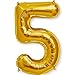 Chic 50th Birthday - Pink, Black and Gold - Confetti and Balloon Birthday Party Decorations - Combo Kit
