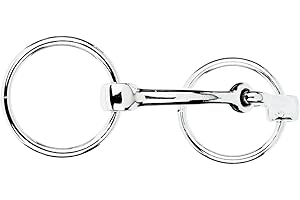Weaver Leather All Purpose Ring Snaffle Bit, Nickel Plated, 5-1/4"