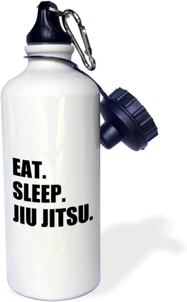 Eat Sleep Jiu Jitsu Japanese Martial Art Ju Jutsu Jujutsu Jujitsu Multicolor Funny Stainless Steel Sports Water Bottle for Women Men Kids 21oz