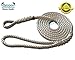 3 Strand Mooring Pendant Premium 100% Nylon Rope 1/2' X 8' with Thimble (Tensile Strength 6400 Lbs.)