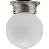 Miseno ML14283 1 Light 6" Wide Flush Mount Globe Ceiling Fixture - Brushed Nickel
