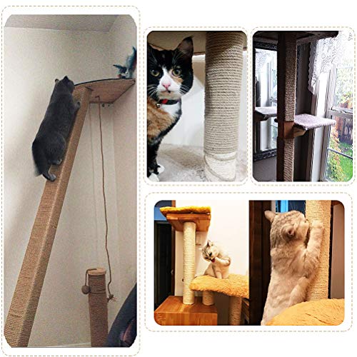 Aoneky Replacement Cat Scratching Post Sisal Rope Hemp Rope for Cat